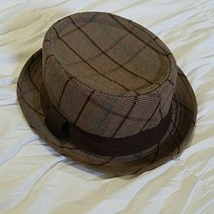 Plaid Brown hat
